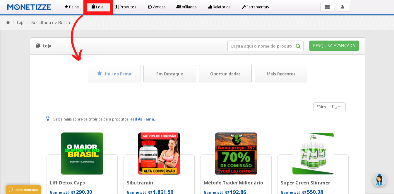 Se Afiliando a produtos na Monetizze